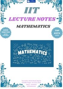 BEST MATHEMATICS NOTES BY AG SIR TOPKOTANOTES.COM SAGAR ZEROX KOTA